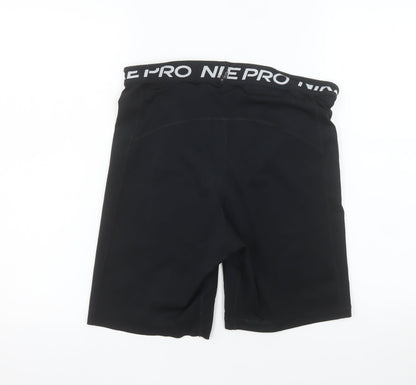 Nike Pro Dri-FIT Black Compression Shorts Womens L Gym Running