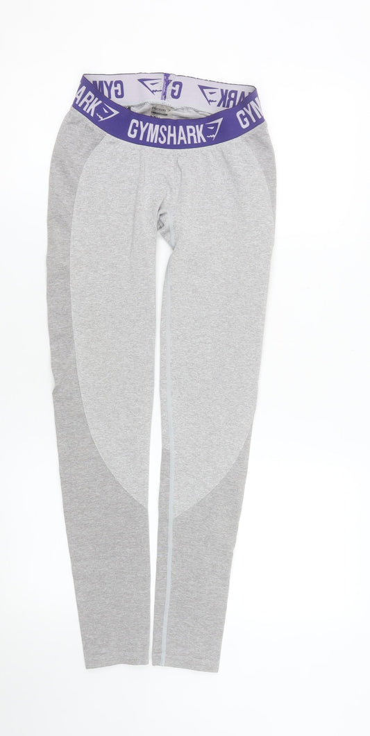 Gymshark Women’s Grey Moisture Wicking Leggings Size S Activewear