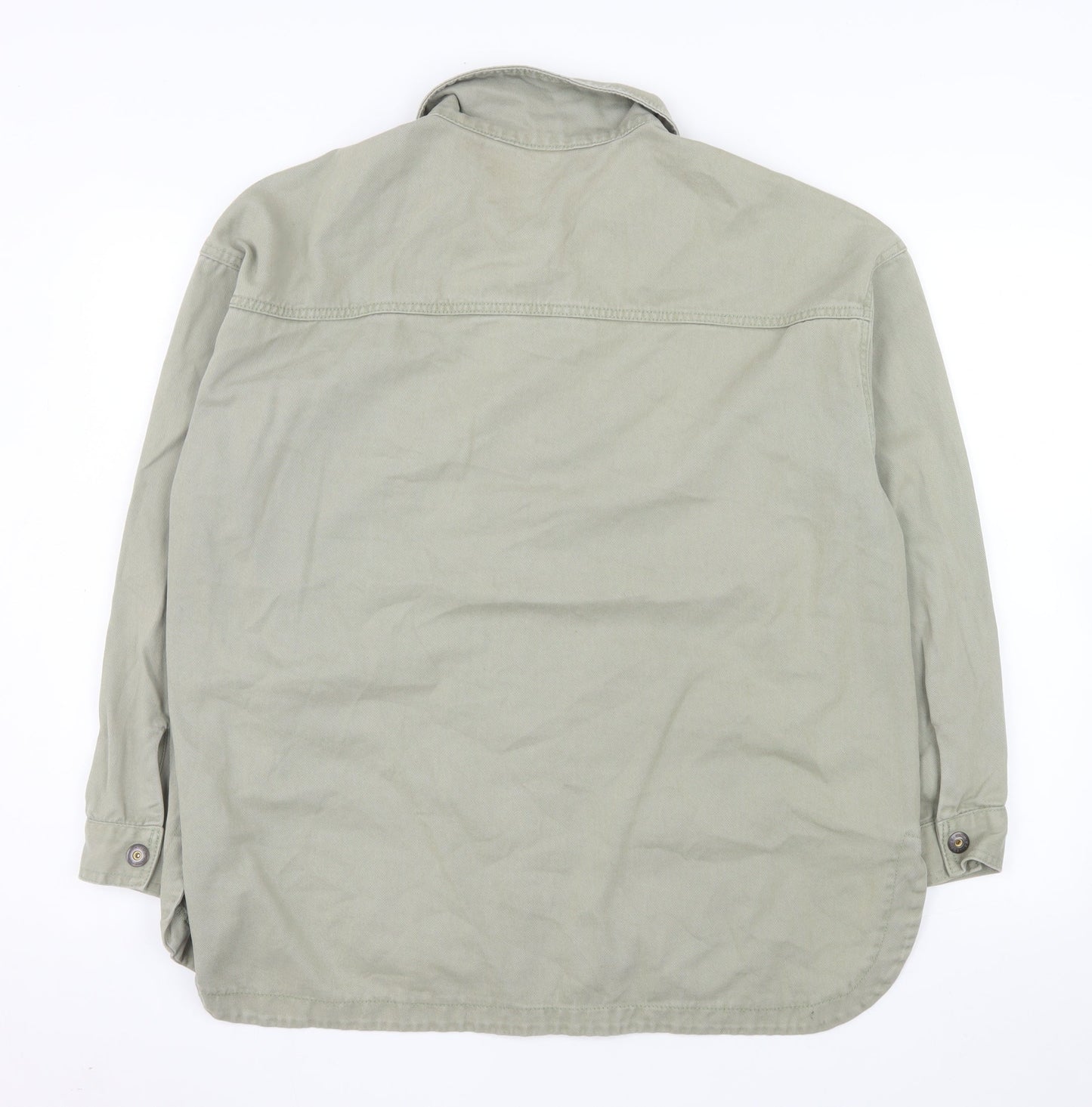 Dunnes Men's Green Cotton Casual Button Jacket L