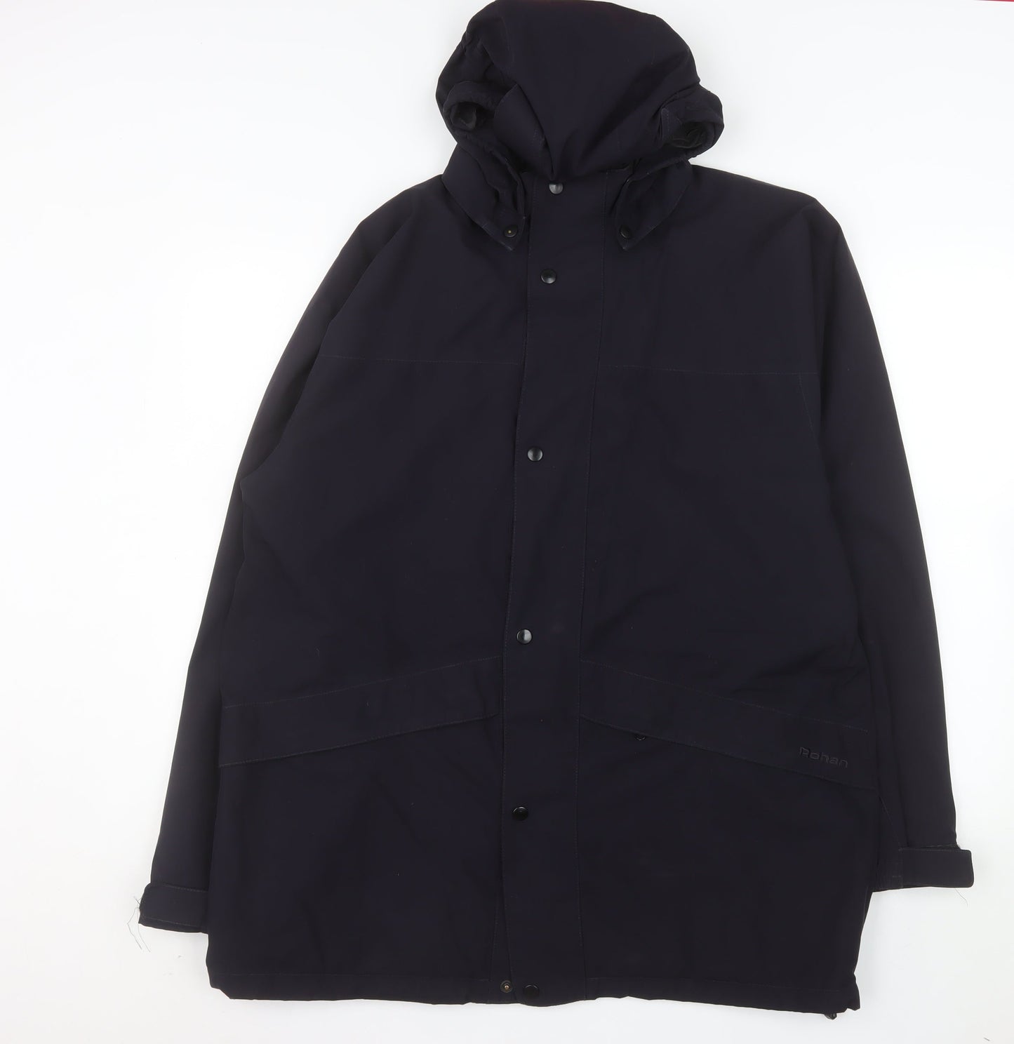 Rohan Mens Black L Waterproof Atlas Parka Jacket Hooded Outdoor