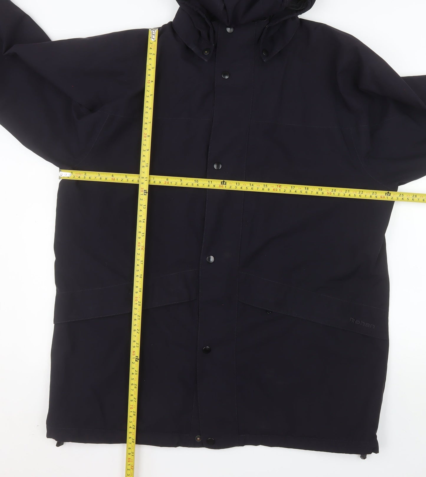 Rohan Mens Black L Waterproof Atlas Parka Jacket Hooded Outdoor