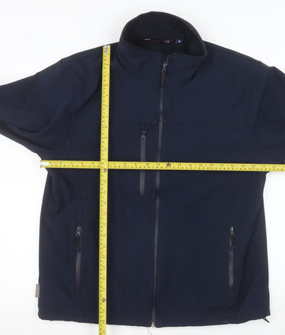 Portwest Men's Blue Softshell Work Jacket M Regular Water Resistant