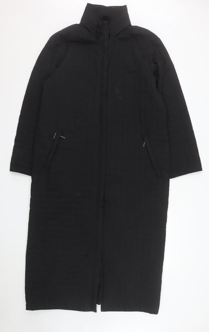 Dannimac Women’s Black Long Puffer Coat M Lined Insulated Winter Jacket