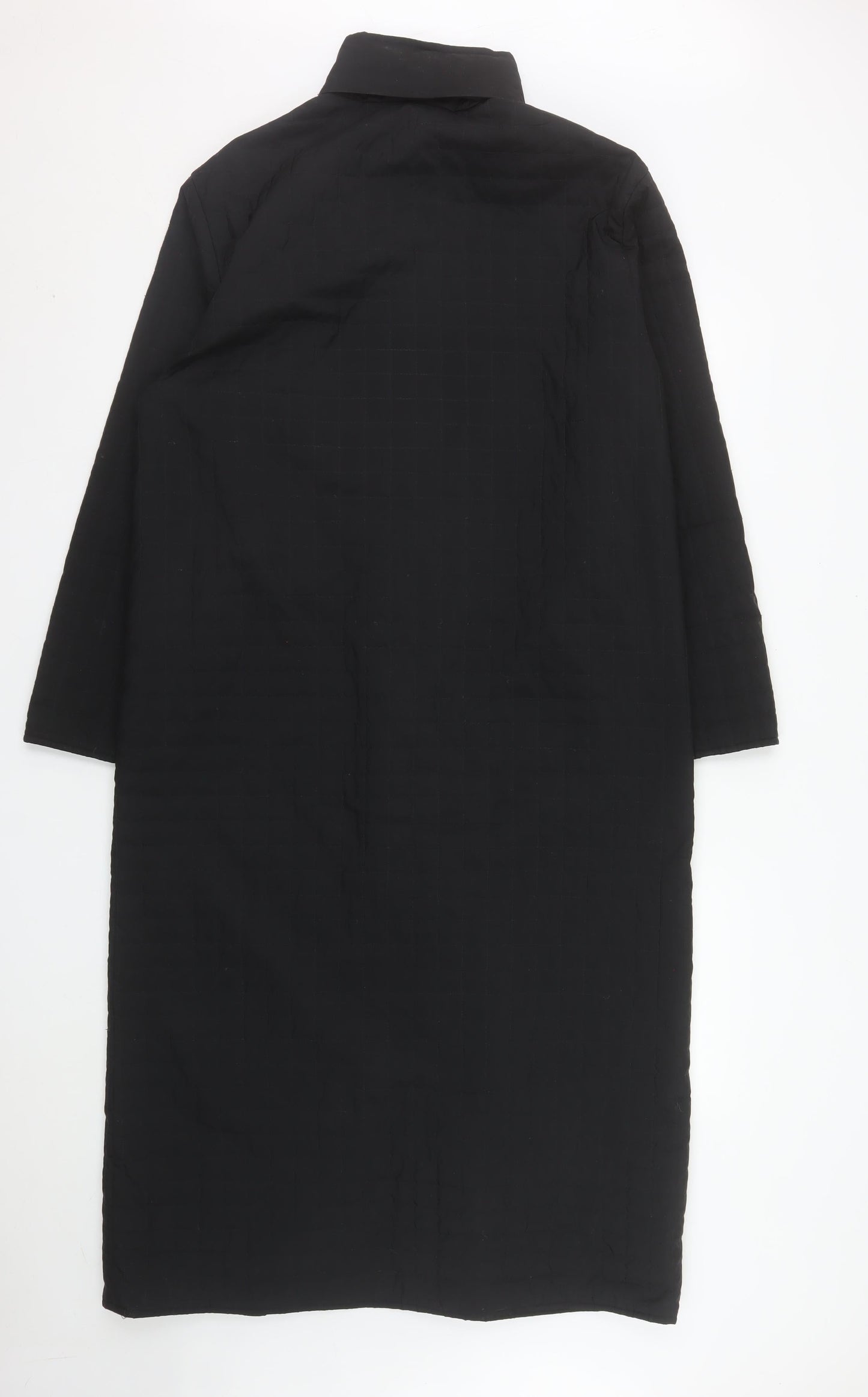 Dannimac Women’s Black Long Puffer Coat M Lined Insulated Winter Jacket