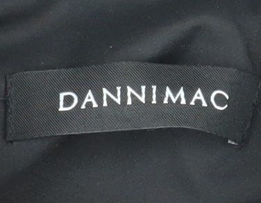 Dannimac Women’s Black Long Puffer Coat M Lined Insulated Winter Jacket