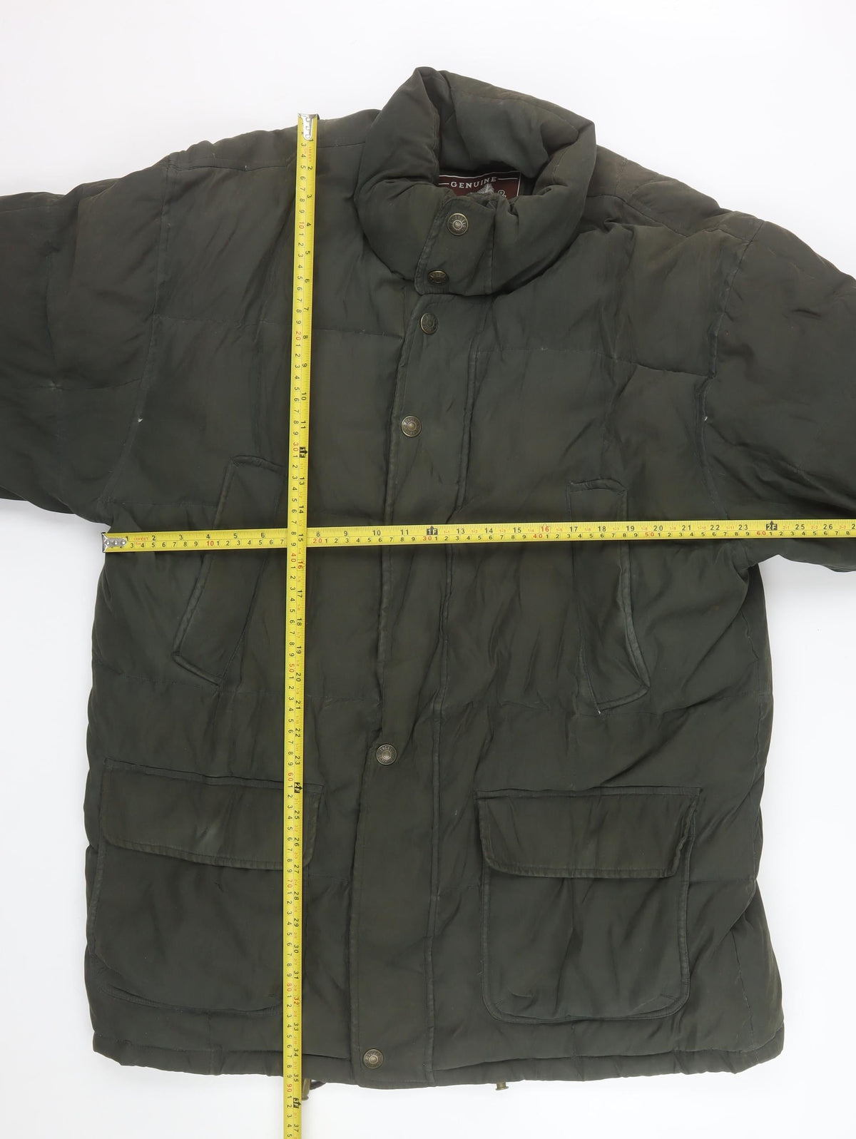 Angelo Litrico Men Green 44 Puffer Jacket Down Feather Winter Coat