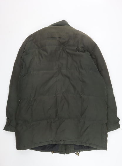 Angelo Litrico Men Green 44 Puffer Jacket Down Feather Winter Coat