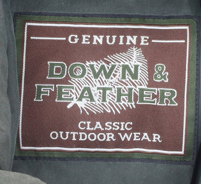 Angelo Litrico Men Green 44 Puffer Jacket Down Feather Winter Coat