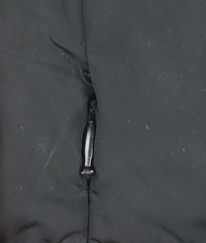 Brave Soul Women's Black Long Puffer Coat Size 14 Hooded Winter Jacket