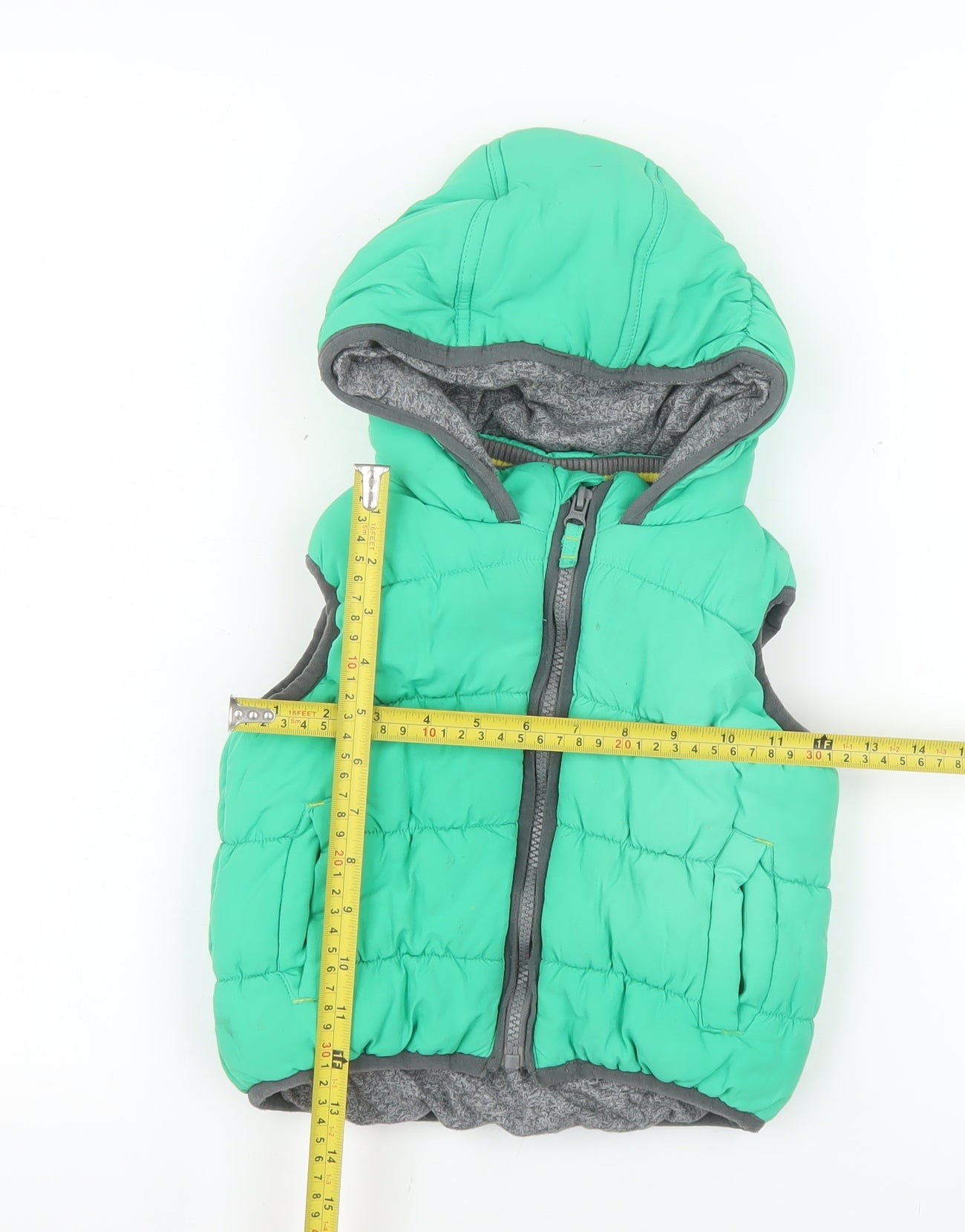 Mini Club Boys Green Hooded Puffer Bodywarmer 4-5 Years