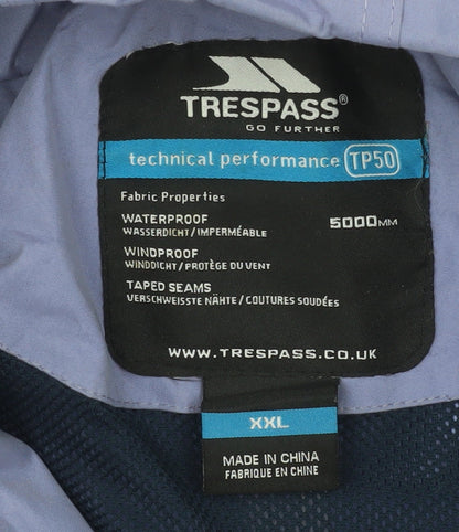 Trespass Women’s Lilac Waterproof Hooded Parka Jacket XXL
