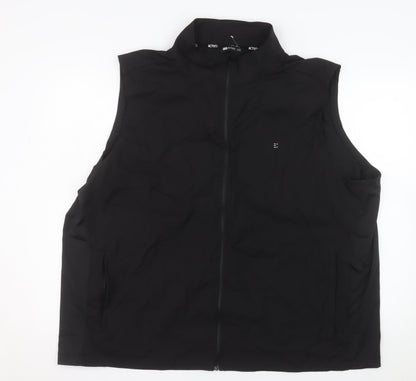 F&F Men’s Black 3XL Softshell Sleeveless Activewear Jacket
