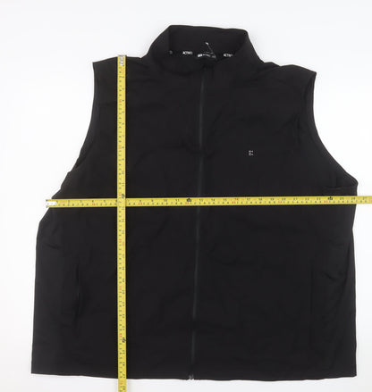 F&F Men’s Black 3XL Softshell Sleeveless Activewear Jacket