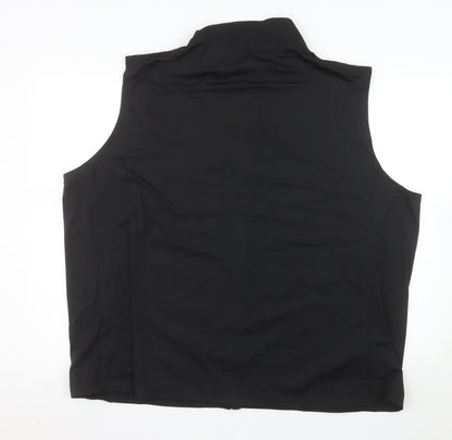 F&F Men’s Black 3XL Softshell Sleeveless Activewear Jacket