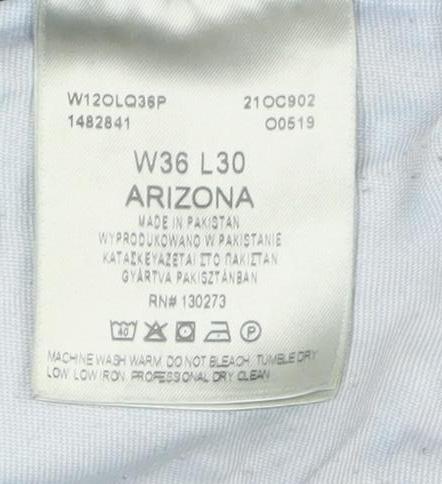 Wrangler Men's Blue 36x30 Arizona Straight Fit Denim Jeans