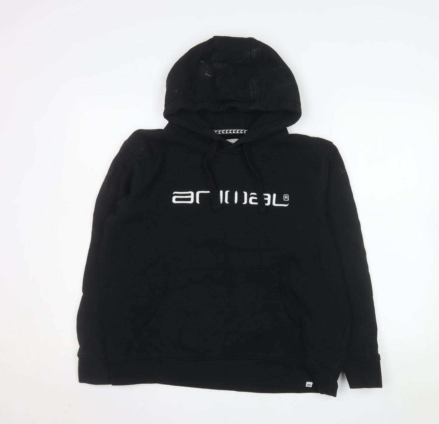 Animal Womens Black Hoodie UK 14 Pullover Cotton Blend Casual
