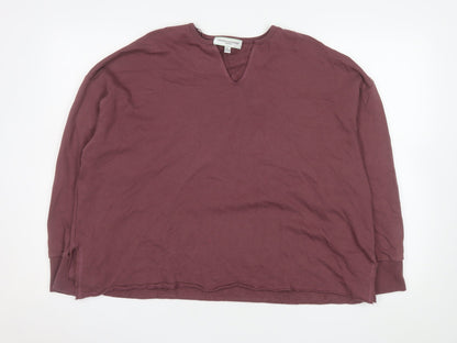Carolyn Donnelly Women Plum Long Sleeve Pullover Sweatshirt Size M