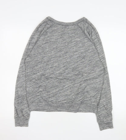 Abercrombie & Fitch Men's Grey Crew Neck Long Sleeve Sweatshirt M