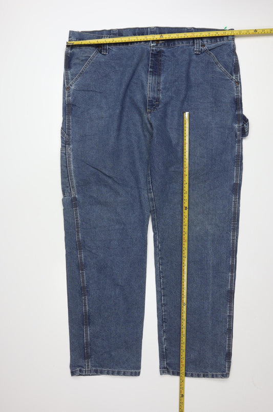 Wrangler Men's Blue Denim Straight Jeans 42x32 Regular Fit