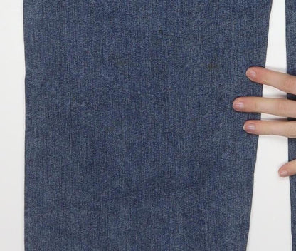 Wrangler Men's Blue Denim Straight Jeans 42x32 Regular Fit