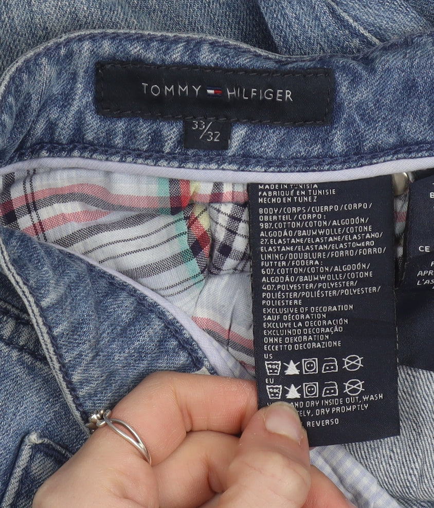 Tommy Hilfiger Men's Blue Straight Leg Jeans 33x32 Denim