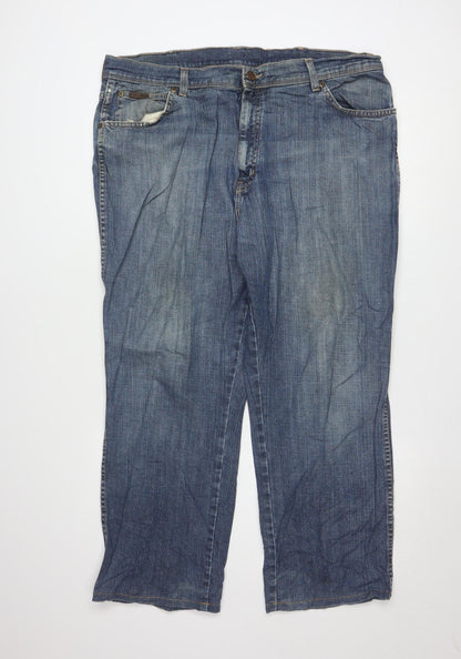 Wrangler Men's Blue Texas Stretch Straight Leg Jeans W40 L30