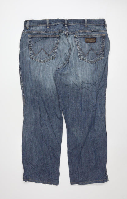 Wrangler Men's Blue Texas Stretch Straight Leg Jeans W40 L30