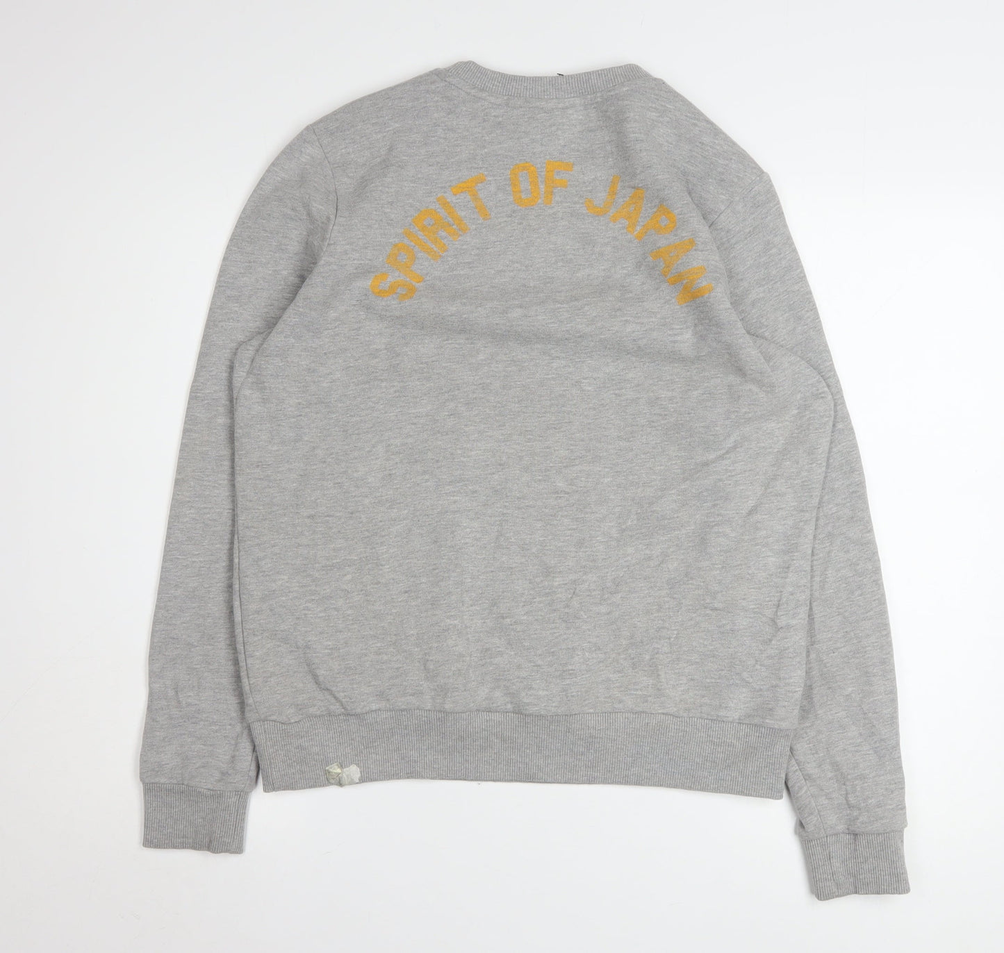 Superdry Womens Grey UK 10 Crew Neck Pullover Sweatshirt