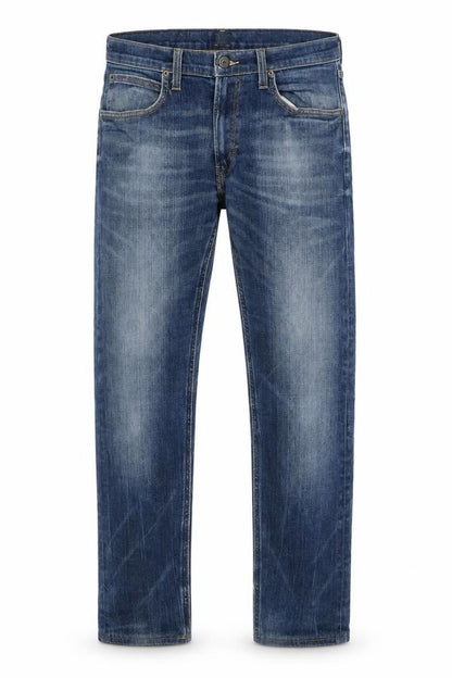 Lee Men's Blue Luke Regular Fit Straight Denim Jeans W32 L32