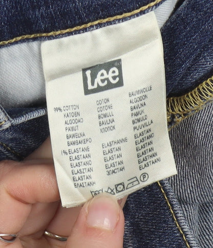 Lee Men's Blue Luke Regular Fit Straight Denim Jeans W32 L32