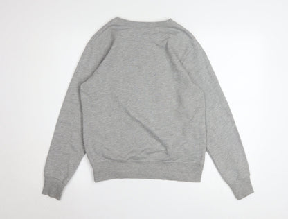 Disney Women Grey Minnie Mouse Pullover Sweatshirt Medium