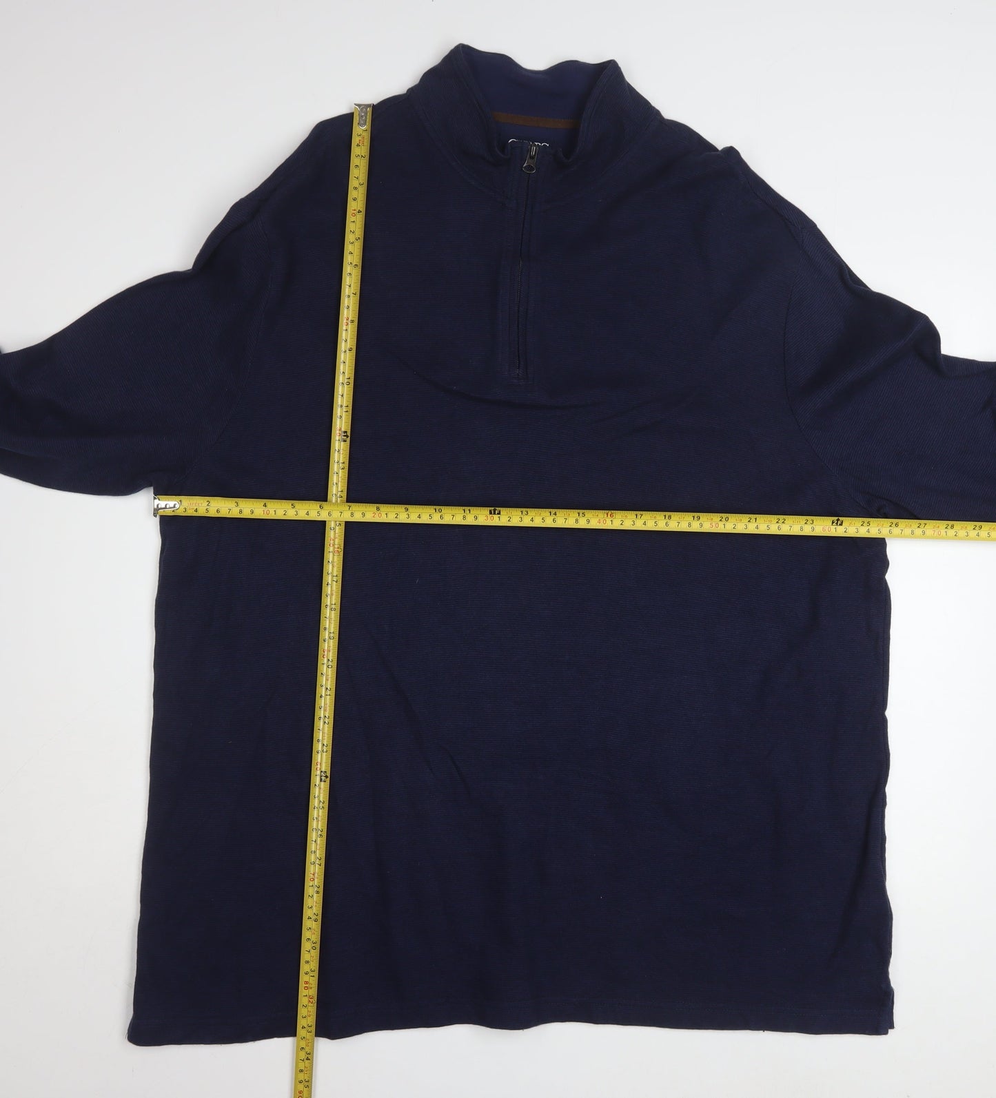 Chaps Men’s Blue 3XLT Mock Neck 1/4 Zip Pullover Sweatshirt