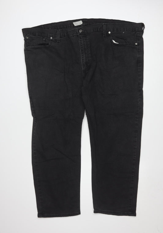 Levi’s Men’s Black 502 Regular Fit Straight Jeans W50 L29