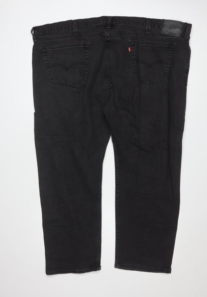 Levi’s Men’s Black 502 Regular Fit Straight Jeans W50 L29