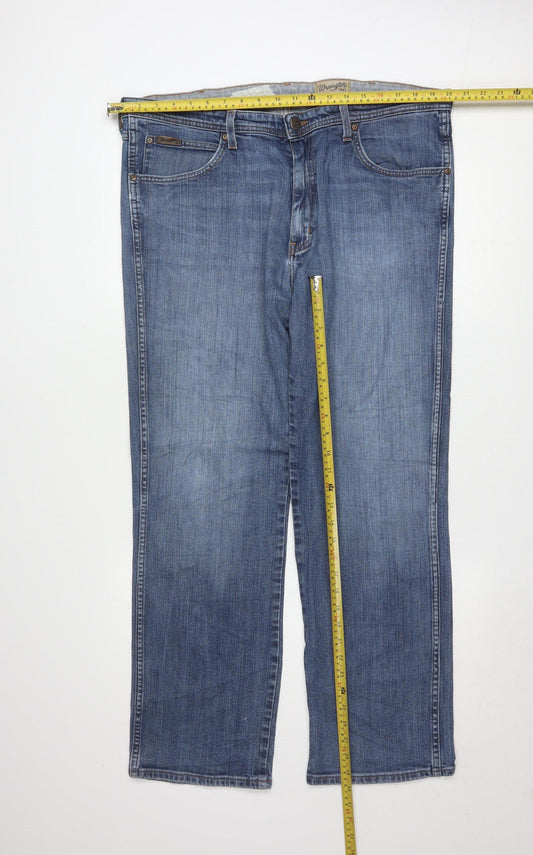 Wrangler Men's Blue Arizona Stretch Regular Straight Jeans W40 L32