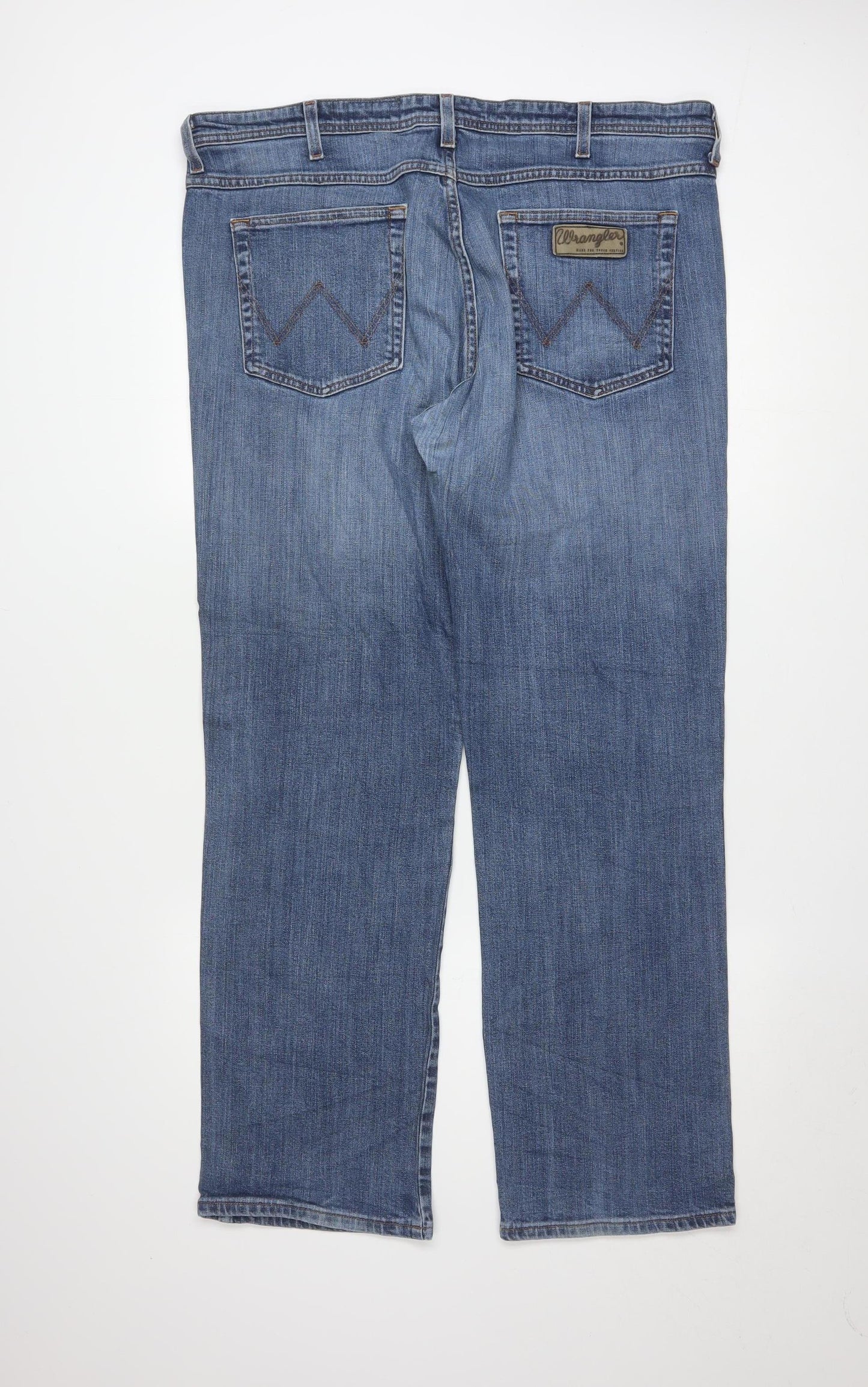 Wrangler Men's Blue Arizona Stretch Regular Straight Jeans W40 L32