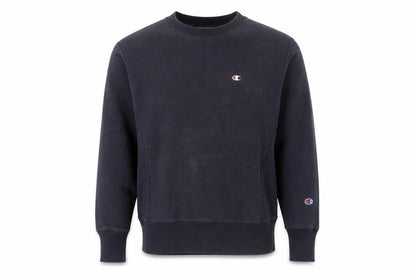 Champion Mens Blue Reverse Weave Crew Neck Sweatshirt Size S