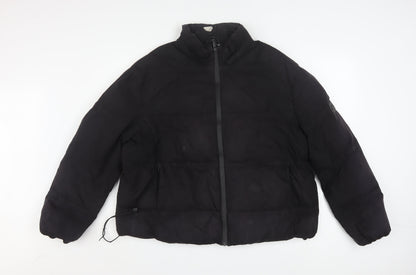 Everlast Women's Black Puffer Jacket Size 12 Winter Coat