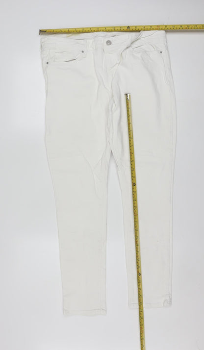 Levi's Women's White Skinny Stretch Jeans Size 14