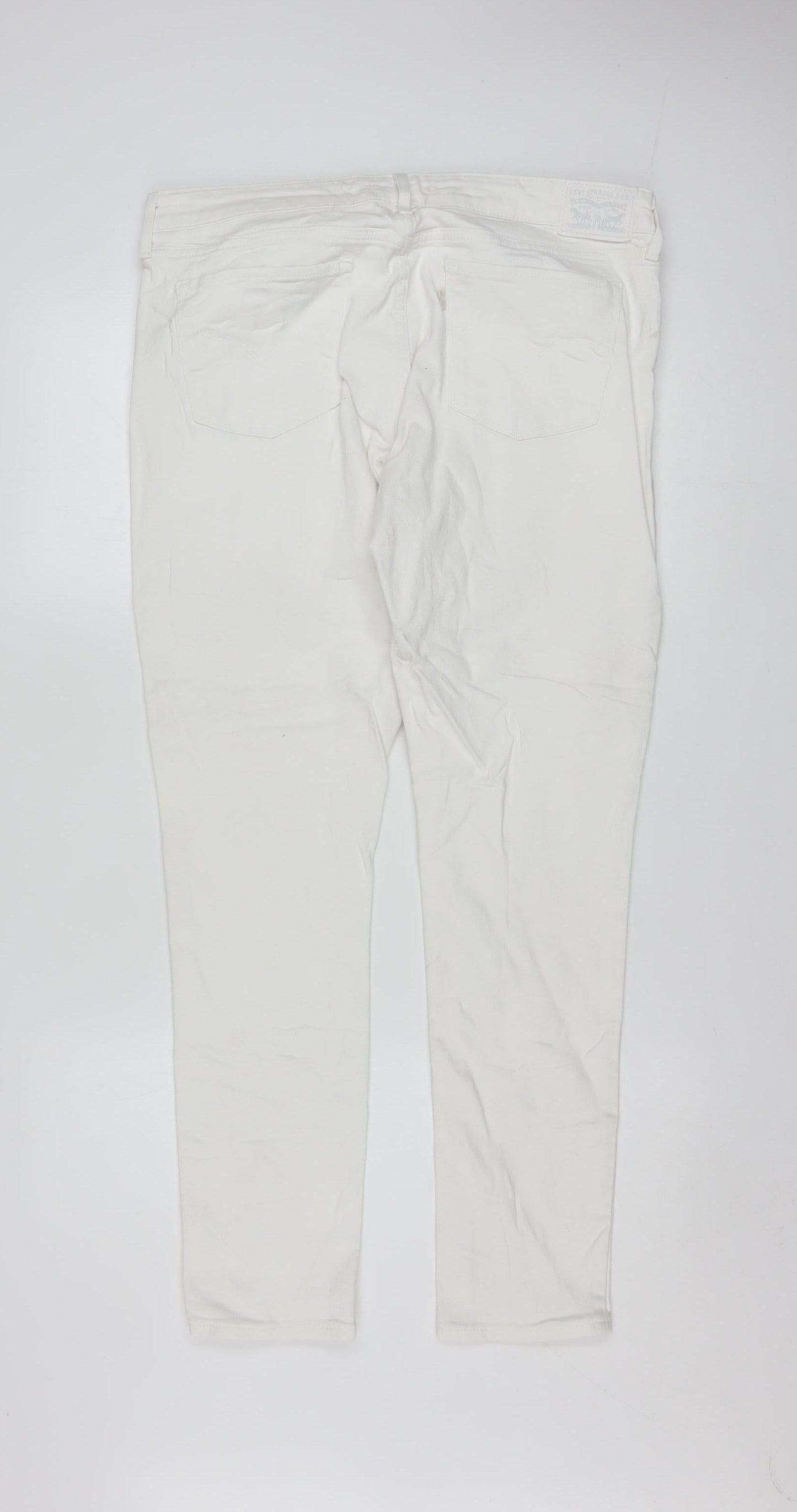 Levi's Women's White Skinny Stretch Jeans Size 14