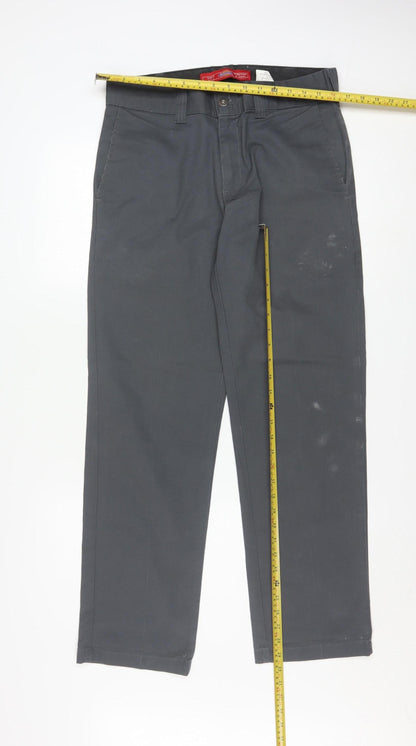 Dickies Men's Grey 32x32 Regular Fit Chino Workwear Trousers