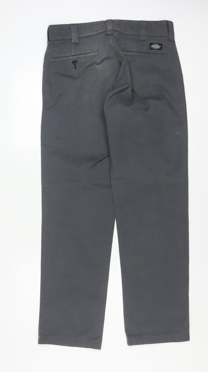 Dickies Men's Grey 32x32 Regular Fit Chino Workwear Trousers