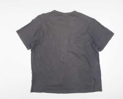 Umbro Men’s Grey 2XL Crew Neck Short Sleeve Cotton Sports T-Shirt
