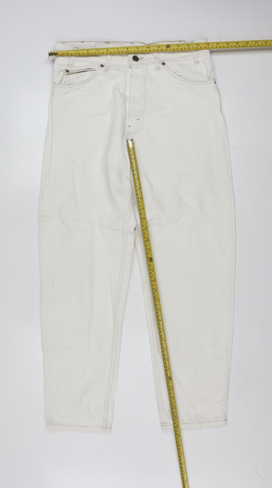 Levi's 550 Men's White Tapered Relaxed Fit Denim Jeans W32 L30