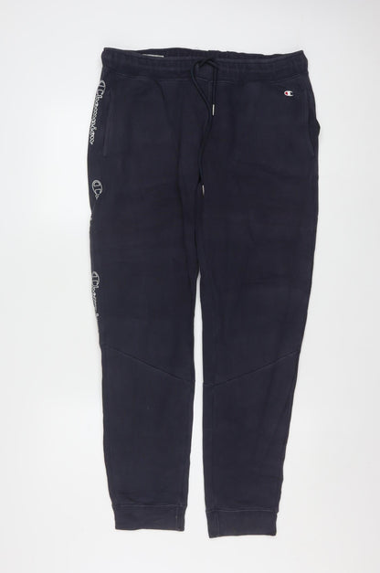 Champion Men's Black Medium Joggers Cotton Blend Activewear Trousers
