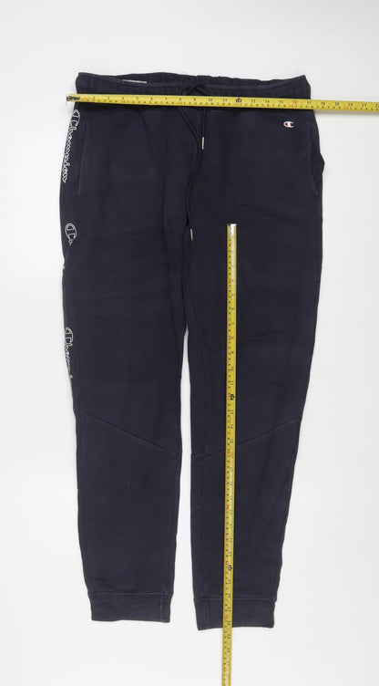 Champion Men's Black Medium Joggers Cotton Blend Activewear Trousers