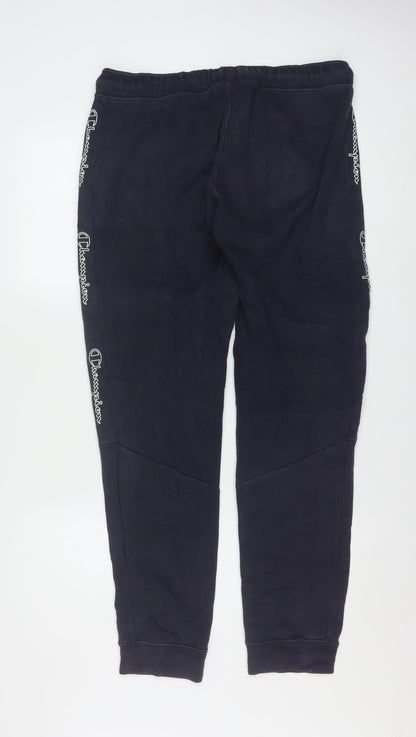 Champion Men's Black Medium Joggers Cotton Blend Activewear Trousers
