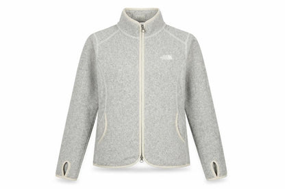 The North Face Women's Grey Fleece Full Zip Jacket Size M