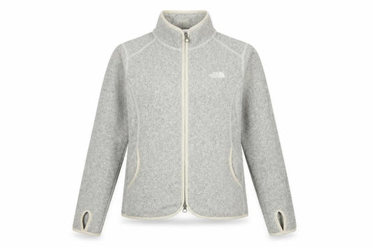 The North Face Women's Grey Fleece Full Zip Jacket Size M