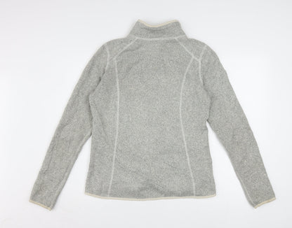 The North Face Women's Grey Fleece Full Zip Jacket Size M